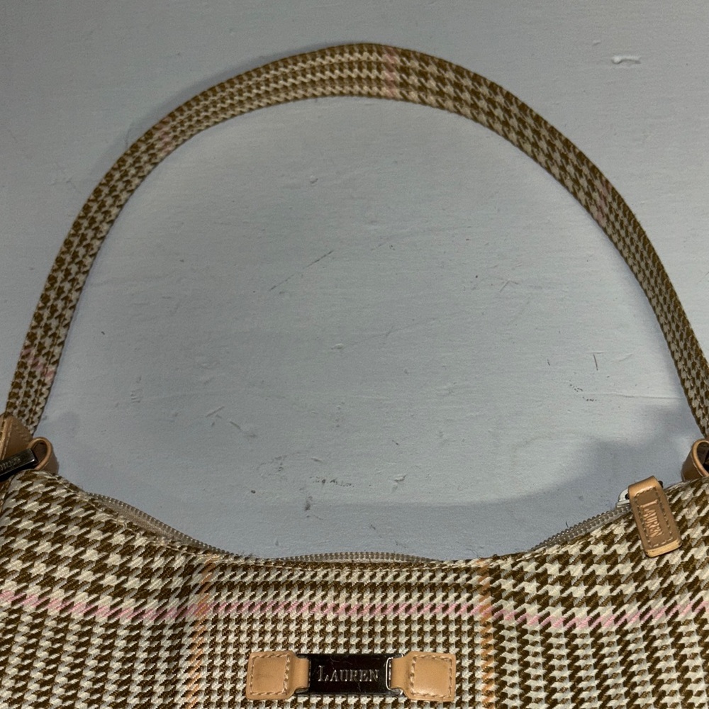 EUC LAUREN RALPH LAUREN Plaid Shoulder Bag - Picture 6 of 16